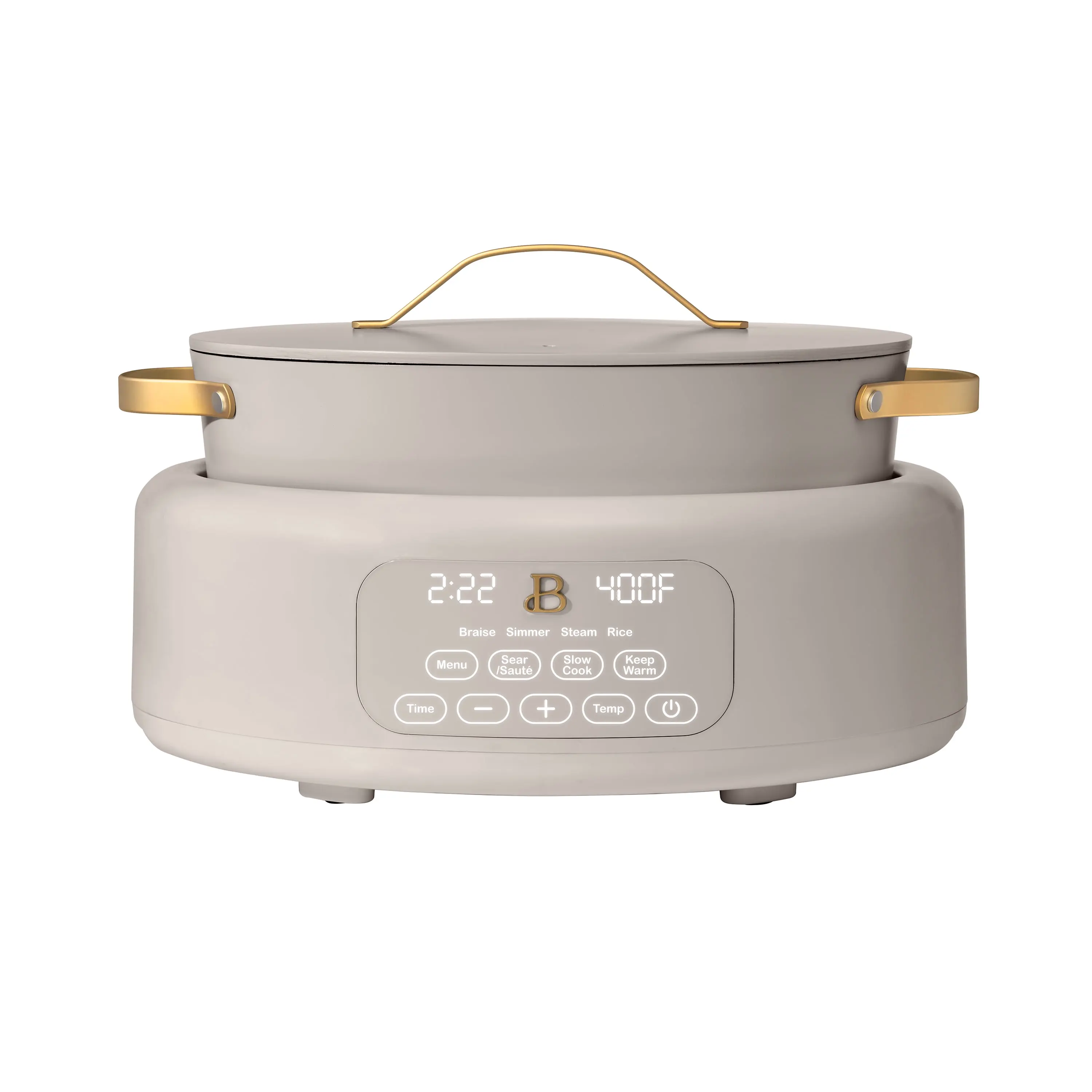 6 Qt Electric Multi-Cooker - 10-in-1 Kitchen Cookware Pot with EverGood Non-Toxic Ceramic Nonstick Coating