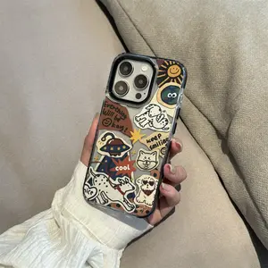 For iPhone 16promx15,14,13,Phone Case Vintage Pet Perfect Gift Premium Drop Protection Case iPhone Case Shockproof