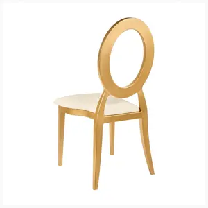 O back gold chair
