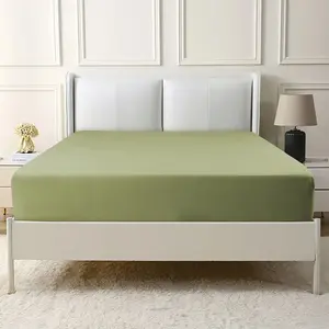 Ultra-Soft Queen Fitted Sheet – 16″ Deep Pocket Bottom Sheets Breathable Microfiber Bed Sheet Machine-Washable Luxury Bedding