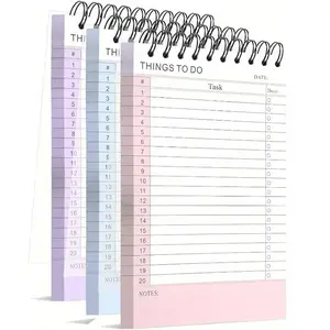 Vibrant Colorful To-Do List Notepad - Daily Planner Notebook with Tear-Off Pages, Portable Organizer for Office, School Stationery, Memos & Tasks, Task Management, English Language, Daily Planner Notebook, Monthly Budget Planner | Vibrant Cover