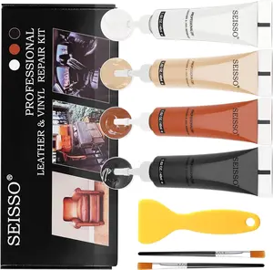 SEISSO Leather Repair Kit, Easy to Repair Leather Scratches and Tears, Various Vinyl and Leather Furniture, Sofas, Car Seats