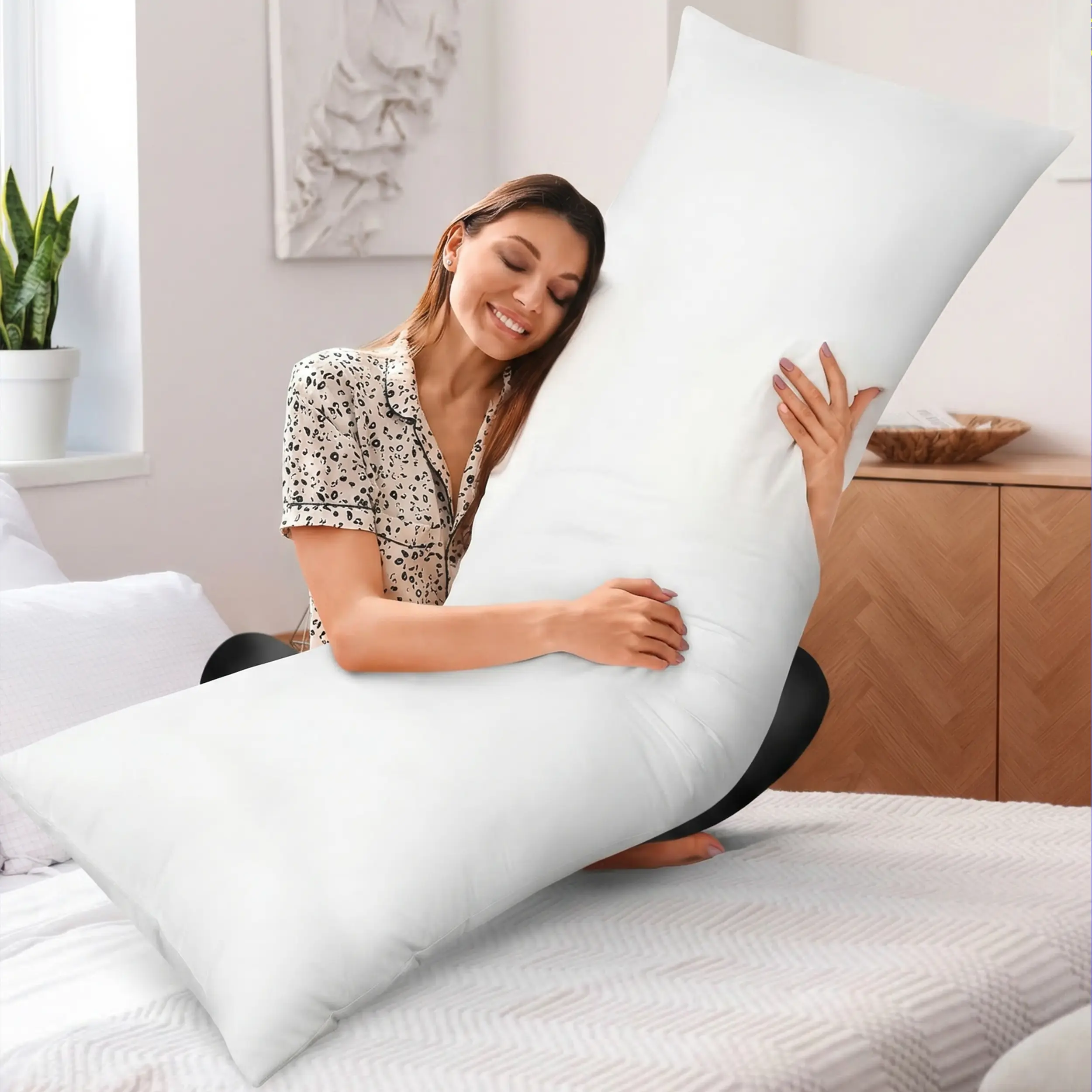Utopia Bedding Full Body Pillow for Adults - Supportive Bolster, Body Positioner, Soft & Durable Long Bed Accessory for Side Sleepers, Body Positioner Pillow Utopia Bedding Full Body Pillow for Adults - Supportive Bolster, Body Positioner, Soft & Durable Long Bed Accessory for Side Sleepers, Body Positioner Pillow