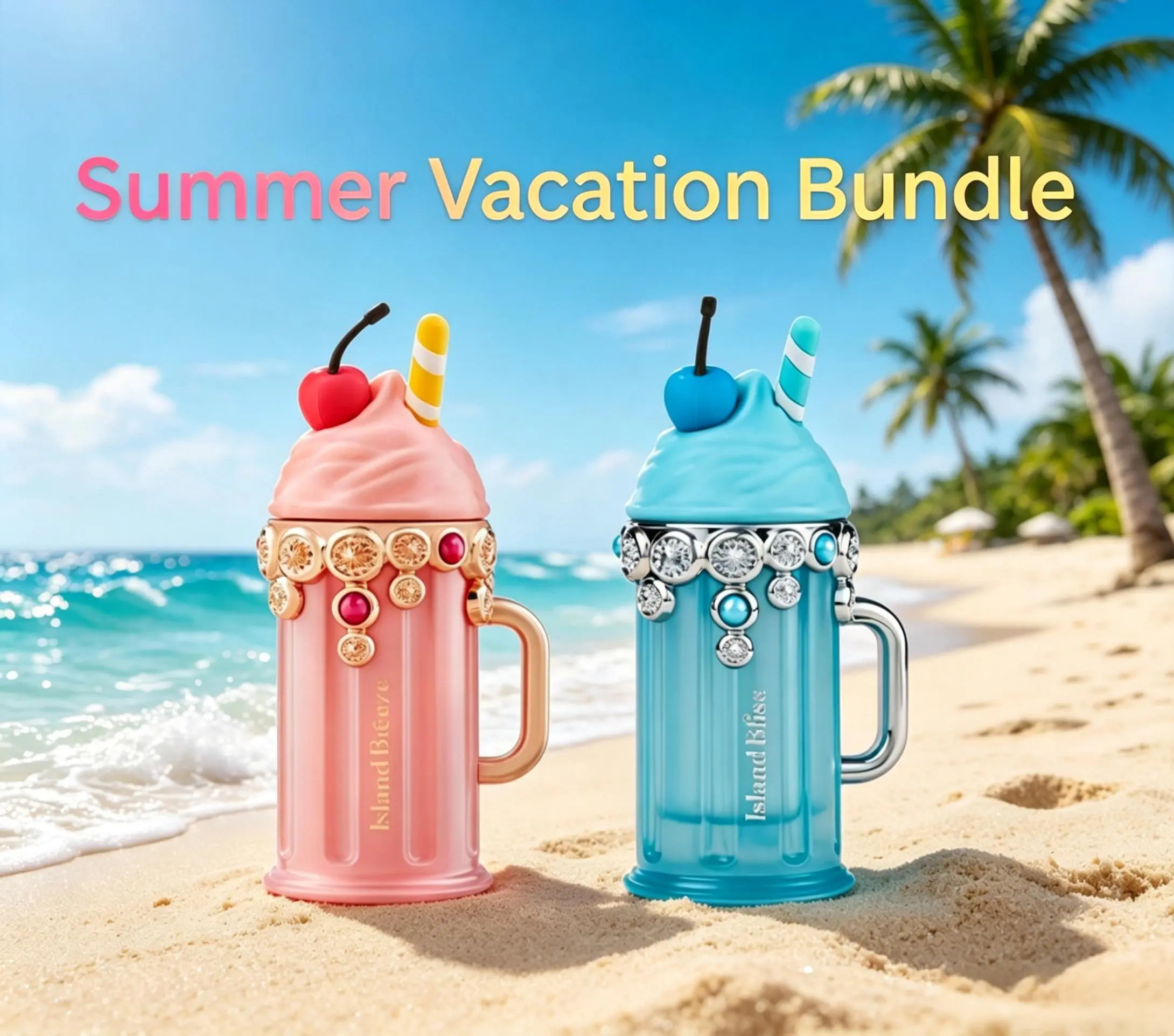 Summer Vacation Bundle -- ARMAF Island Bliss Eau de Parfum 3.4 oz & ARMAF Island Breeze Eau de Parfum 3.4 oz