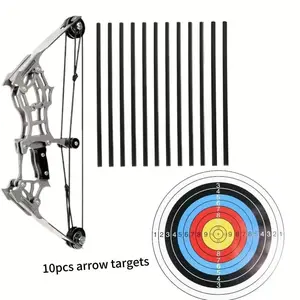 7.4 Inch Mini Composite Bow Set, Archery Target Shooting, Portable Bow, Backyard Shooting, Casual Archery, Compact Design, High Quality Arrows, Complete Set