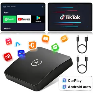 2026 Wireless CarPlay Adapter – Convert Wired to Wireless CarPlay | iPhone Compatible Android with Bluetooth & WiFi | YouTube, Netflix, TikTok Streaming