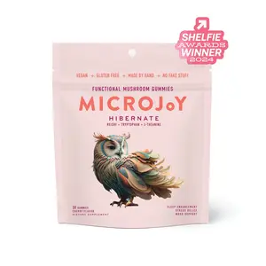 Microjoy Functional Mushroom Hibernate Gummies 30-Pack with L-Theanine L-Tryptophan for productive sleep and sweet dreams - Healthcare