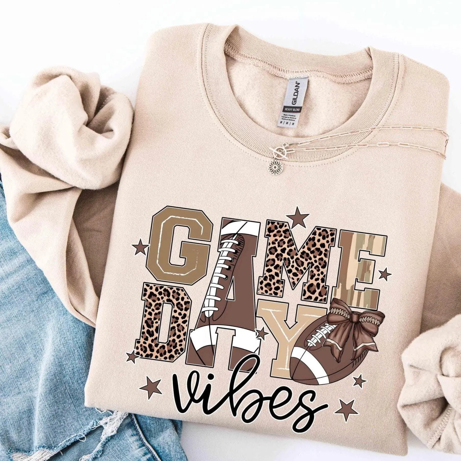 Game Day Vibes Sweatshirt Football Crewneck, Fall Sports Fan Pullover, Tailgate Outfit, Sunday Funday Sweatshirt, Cozy Team Spirit