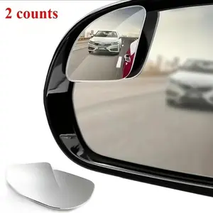2pcs Adjustable HD Blind Spot Mirror,  Frameless Wide Angle Car Rearview Auxiliary Mirror(FS)
