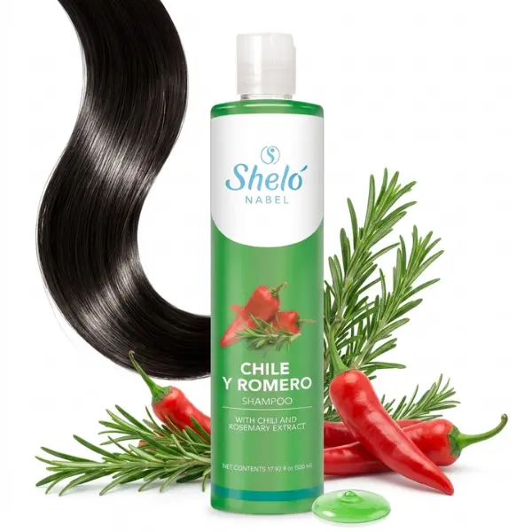 Shelo Nabel Chile & Romero Shampoo - Hair Strengthening & Scalp Revitalization Formula
