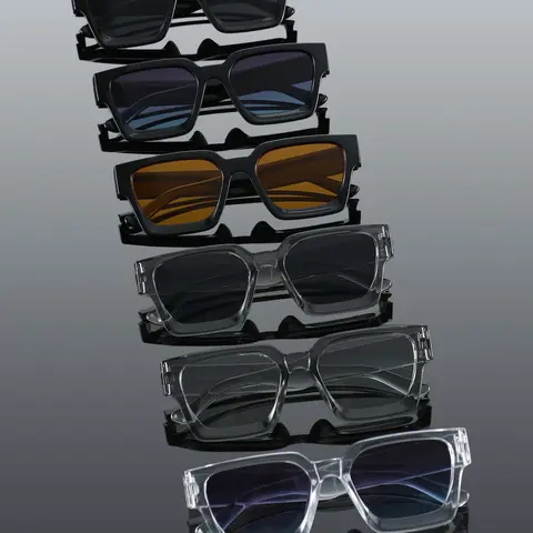 Classic Vintage Men's Sunglasses, Summer Sunglasses, Versatile Sunglasses, Stylish Shades, 6 Pairs, Perfect for Daily Life, Driving, Fishing, Casual Activities, Stylish and Durable