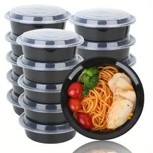 10/30/50PCS Premium Round Food Storage Containers - Airtight, Leak-proof, Microwave-safe Lunch Boxes - Sturdy Kitchen Gadgets & Accessories for Efficient Meal Prep and Space-saving Organization