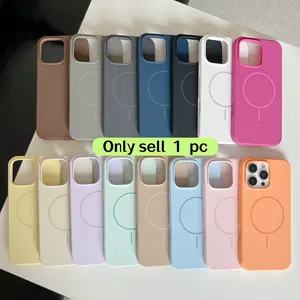 Magnetic Charging Matte Case, Shockproof Soft Protective Cover for iPhone 17/17 Pro/17 Pro Max/17 Air, 16/16 Pro/16 Pro Max, 15/15 Pro/15 Pro Max, 14/14 Pro/14 Pro Max, 13/13 Pro/13 Pro Max,12/12 Pro/12 Pro Max,11 Pro Max  – Solid Color Minimalist Design