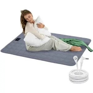Grounding Mat, 24x35 Inch, Silver Fiber & Soft Cotton, Earth Connected Mat for Feet, Improves Sleep, Grey