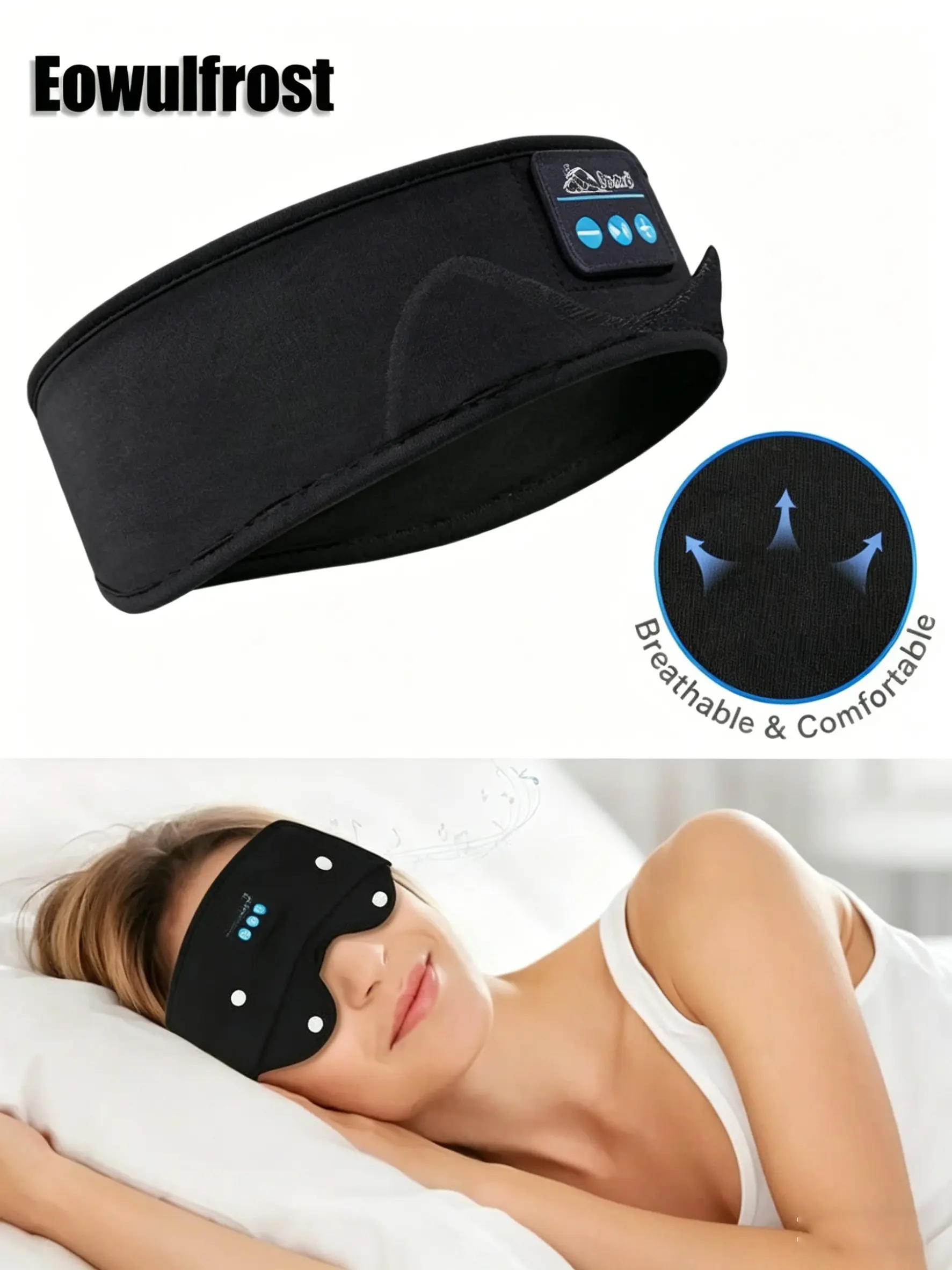 Wireless Sleep Headband Headphones, Ultra-Thin HD Stereo TWS Earbuds, Ideal for Sports, Running, Relaxation, Cool Aesthetic Gift Gadget