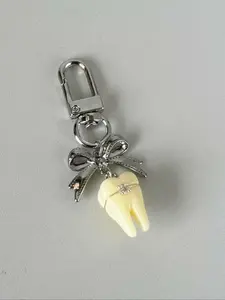 Cute Tooth Shaped Keychain, Fashionable Keychain for Women & Men, Trendy All-match & Exquisite Keychain for Birthday Gift, Keychain Kawaii, Keychain Pendant, Cute Keychain Accessory, Stylish Keychain