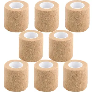 Elastic Tattoo Adhesive Tape, Self-Adhesive Polyester Bandage, One-Time Use Stick-On Gauze, Tattoo Covering Bandage, 8 Pieces Set