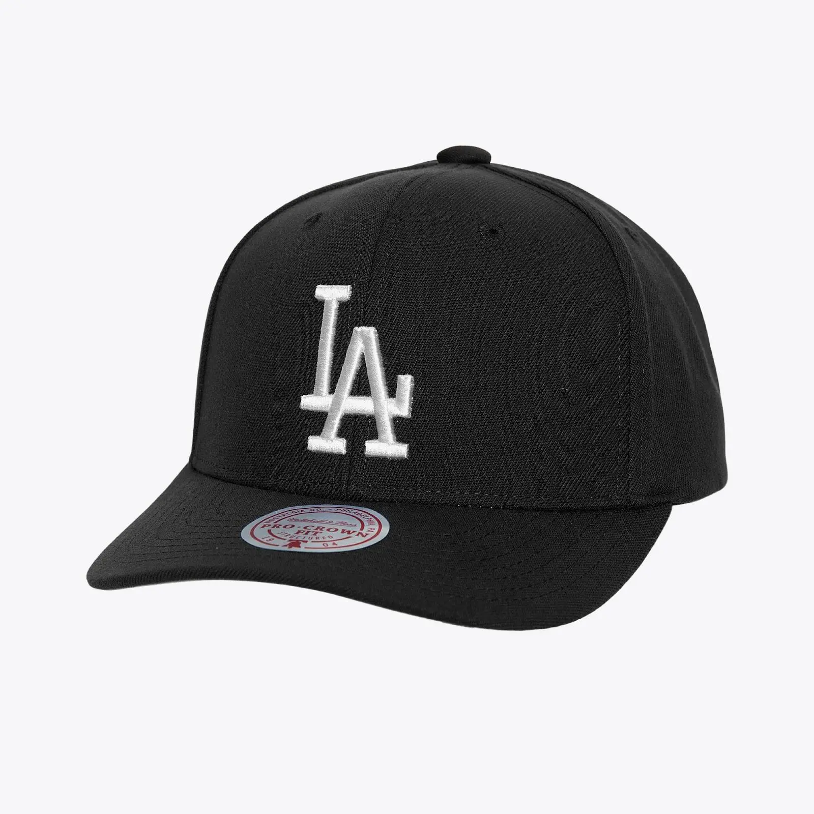 Los Angeles Dodgers Black/White Panda Pro Crown Snapback Hat MLB Throwback Cap Adjustable Fan Gear Mitchell & Ness