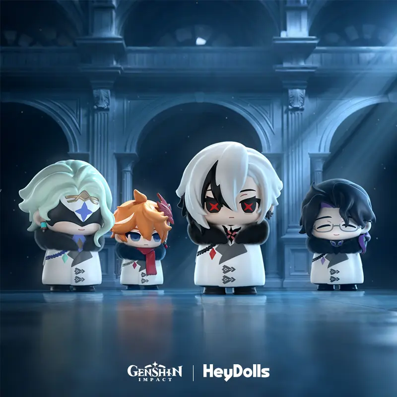 Suplay HeyDolls Genshin Impact Fatui Harbingers Series Mini Blind Box