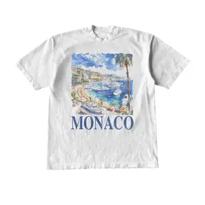Vintage Monaco Italy Graphic T Shirt, Unisex Retro Summer Shirt, Nostalgia Monaco Tee, Vintage Style Cotton Tee, Sail Shirts