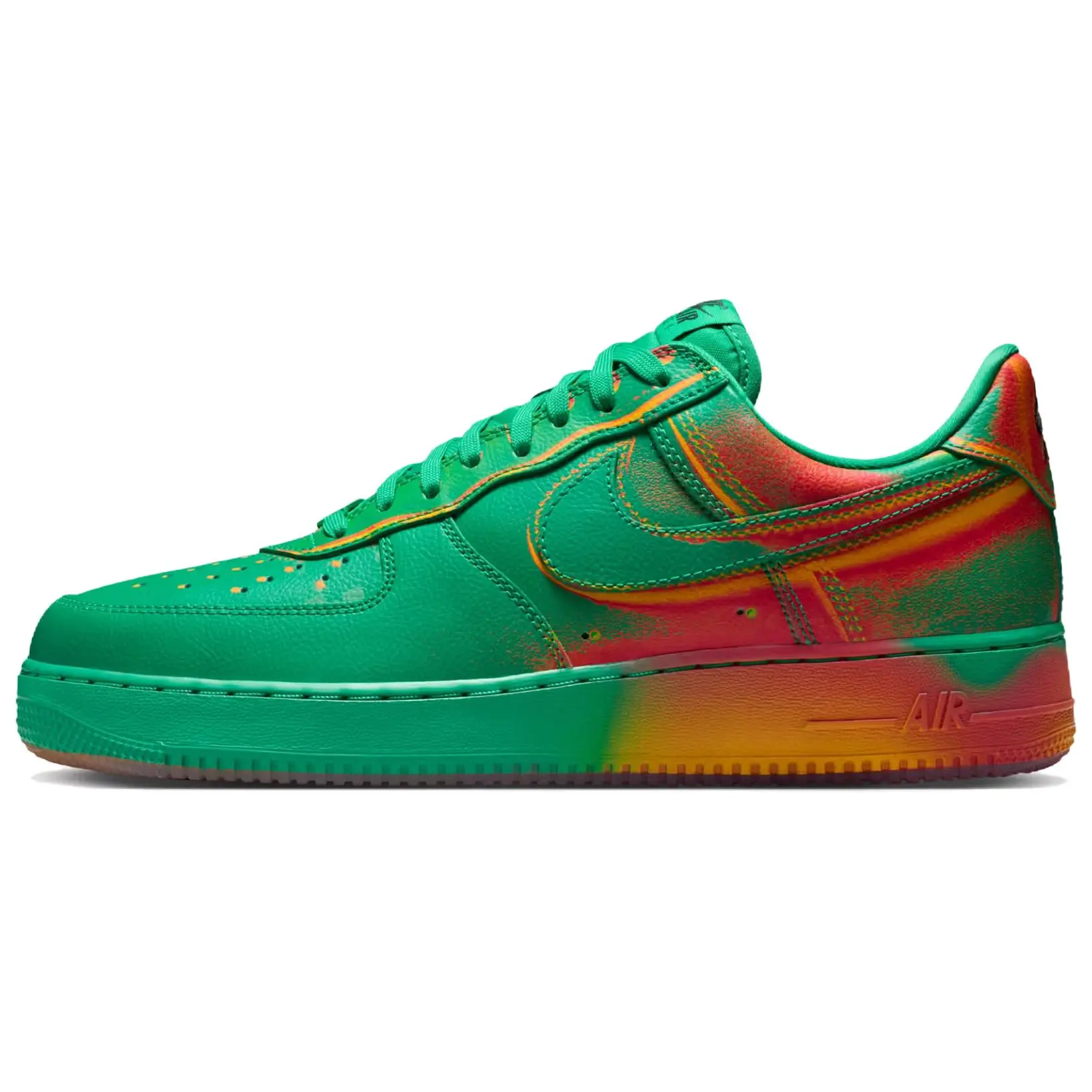 Nike Air Force 1 Skateboard Shoes Unisex Green Orange IB6834-300