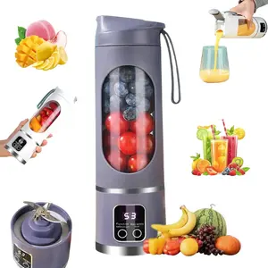 Best Mini Juicer Blender – 2-in-1 Ice Crusher & Smoothie Maker | Perfect for Liquid Diets, Fresh Juice, Shakes, Baby Food,Leak Proof Design,USB Rechargeable & Compact for Smoothies On-The-Go - Perfect Travel, Back To School & Gym!