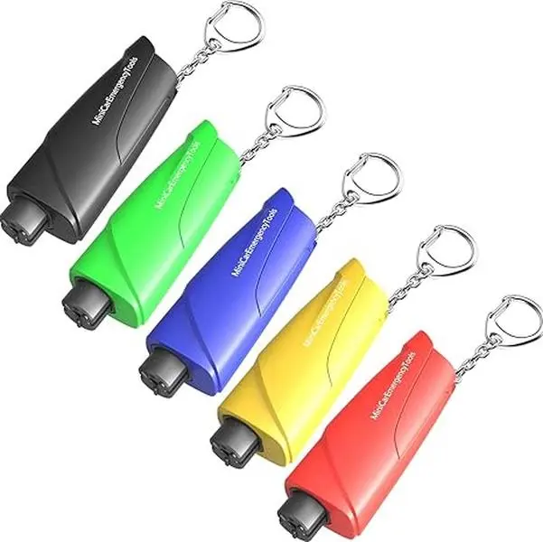 Window Breaker Seatbelt Cutter, 3-in-1 Glass Breaker and Seat Belt Cutter, Car Safety Hammer Automotive Life Safety Tools Kit