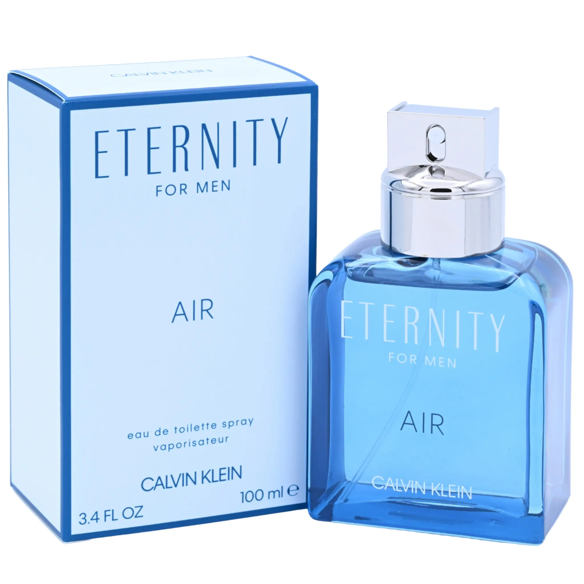 ETERNITY AIR by Calvin Klein 3.3 / 3.4 oz EDT Cologne for Men New In Box, Fragrances Perfumes Cologne, Light Fragrance Cologne
