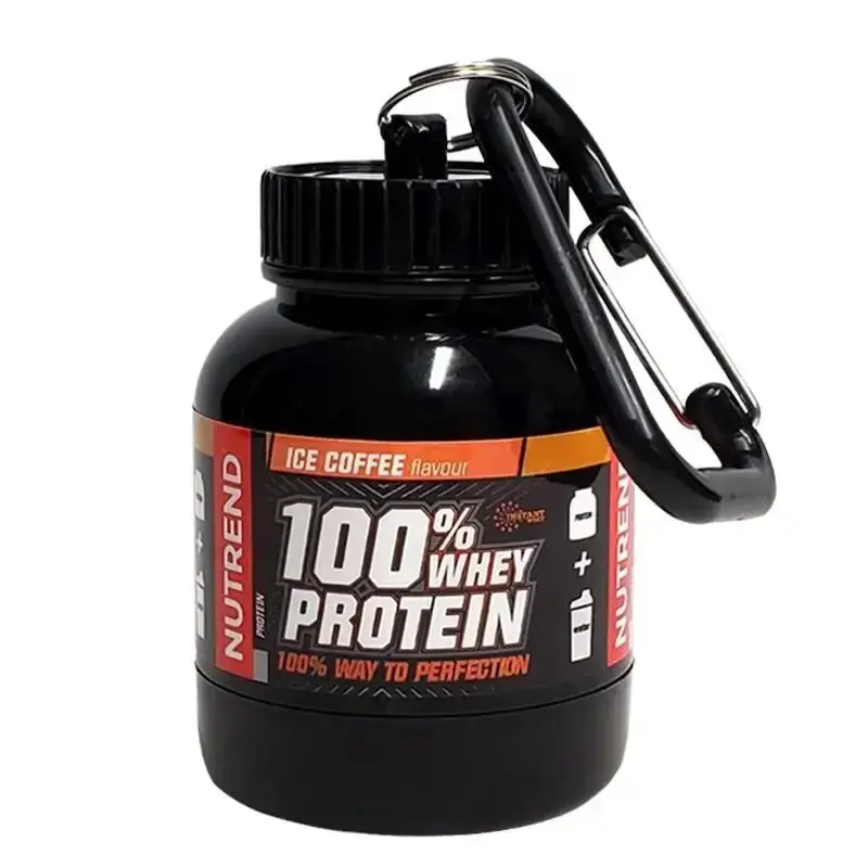 Portable Protein Powder Container - Leakproof Supplement Storage Bottle