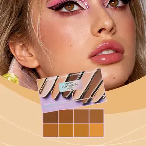 Multi-Color Matte Gradient Concealer, Skin Tone Corrector, Light Color, Medium Color, Dark Color, Fine Texture, Lightweight Fit, Natural Transparent Finish, Concealer Recommendations