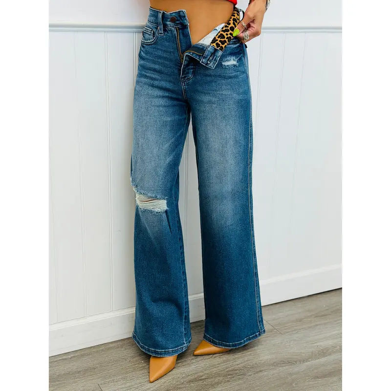 Judy Blue Tinsley Tummy Control Wide Leg Jeans (Reg. and Plus)