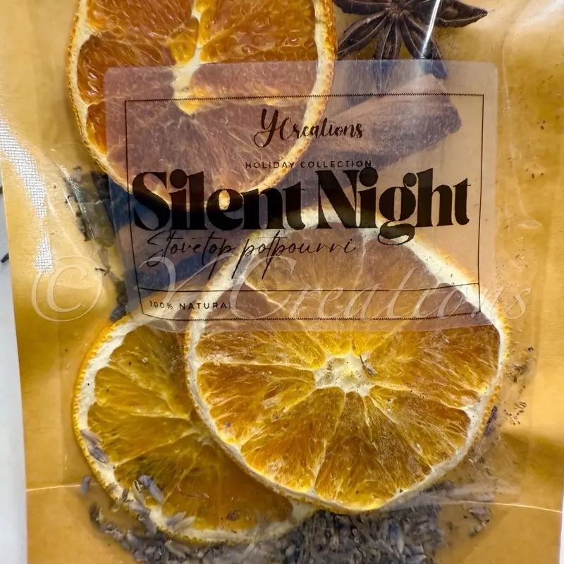 YCreations Holiday Collection Stovetop Simmer Potpourri - Silent Night Blend 100% Natural Scented with Citrus and Spices