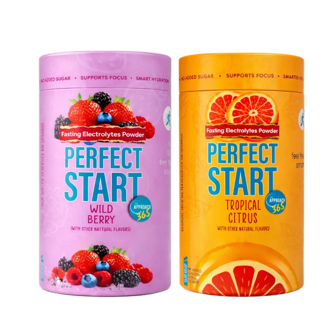 Electrolyte Powder Drink Mix Bundle (2-Pack: Wild Berry + Tropical Citrus) - Sugar Free, No Artificial Sweeteners, Portable, Lightweight, Vitamins & Nutrients for Adults' Sports Hydration & Lean Muscle Support