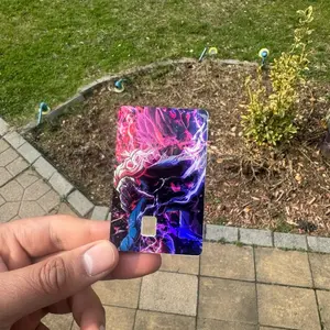 Custom debit/credit card sticker for small chip cards