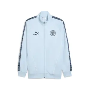 PUMA Mens Manchester City King Anthem Jacket Soccer Cleats  - Blue