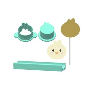 Easter Chick Face Cake Pop Mold |Deluxe Cutter, Popper, and Tray Option