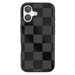 Noir Vibe Checkered iPhone Case