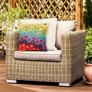 Lush Decor VISIONS III Indoor/Outdoor Handmade Pillow - Contemporary Graphic Multicolor (Pop Swirl) Lush Decor VISIONS III Indoor/Outdoor Handmade Pillow - Contemporary Graphic Multicolor (Pop Swirl)