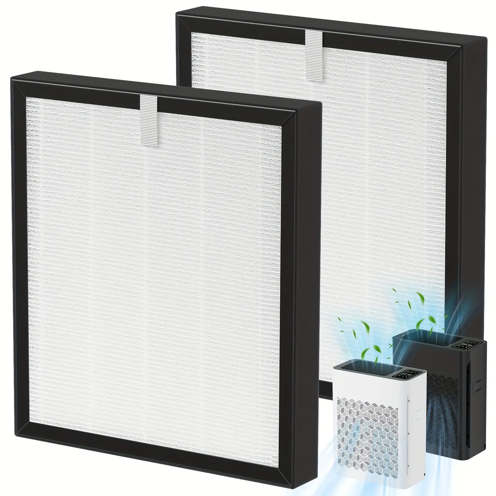 Replacement Filter for Tolife Tz-K2 Air Purifier, Durable H13 Hepa Filter with Activated Carbon Pre-Filter, Comprehensive Filtration, 2 Pack Replacement Filters, Easy Replacement, Air Quality, Air Filtration, Odor Reduction
