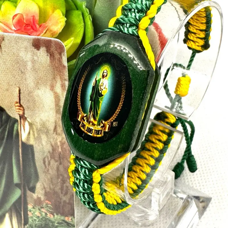 San Judas Tadeo Don’t Quit ~ Handmade Bracelet and Prayer Card