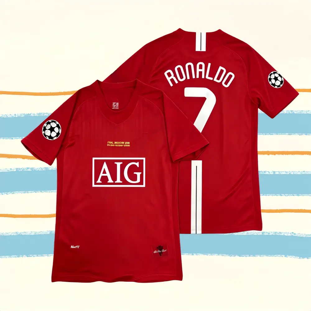 #7 Ronaldo 07-08 Home Red Fan Edition Short/Long-Sleeve Soccer Jersey