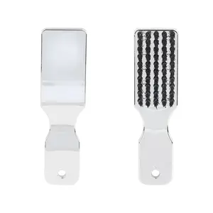 White, Durable Handle Fade Brush Barber Hair Cutting Neck Duster Fading Brush for Barbershop