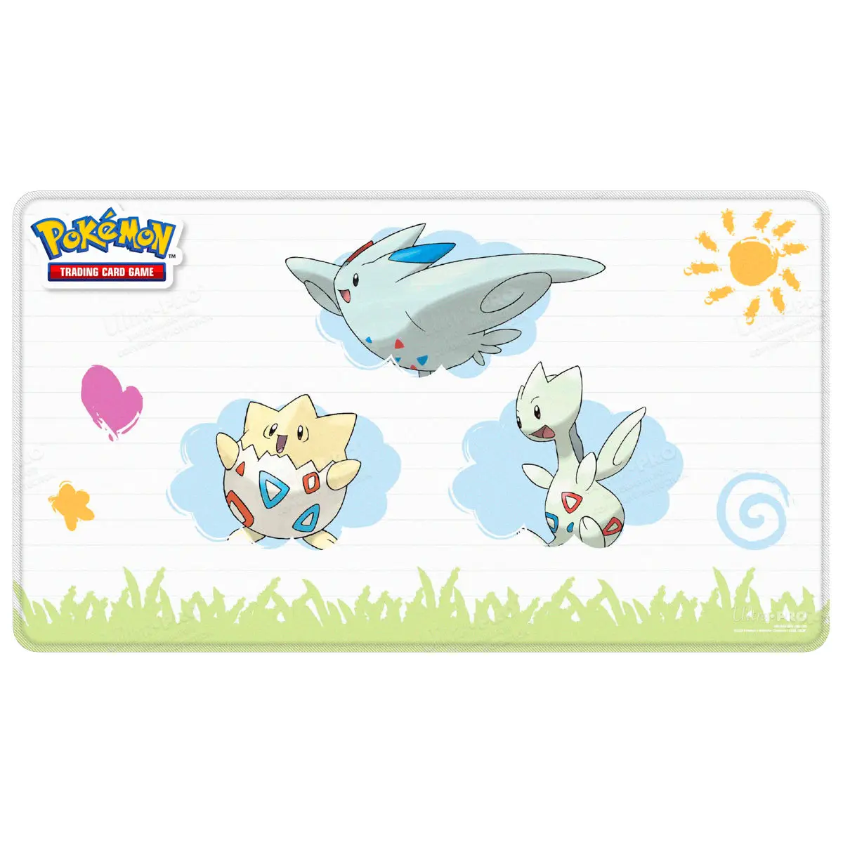 Togepi Evolutions Stitched Playmat for Pokémon Togepi Evolutions Stitched Playmat for Pokémon