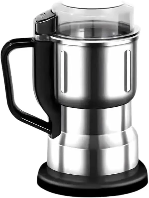 Multifunctional electric grinder 400W high-power coffee grinding tool, multifunctional food-grade fast-grinding electric coffee and grain grinder,Gift Espresso Maker Espresso Machine, Steel Cup, Compact