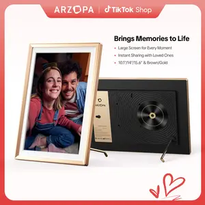ARZOPA Digital Photo Frames Free Unlimited Cloud storage Share Unlimited 120s Videos Photos Anywhere Touch Screen WiFi Digital Picture Frame Smart Frame Video Frame Decor
