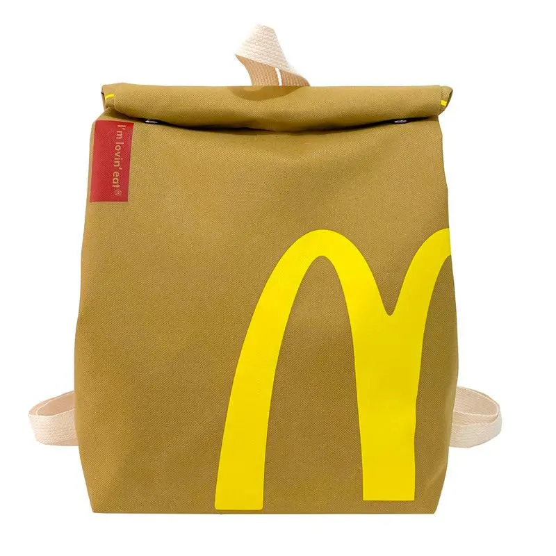 Funny Student Backpack Casual Fashionable Paper Pag Back to School