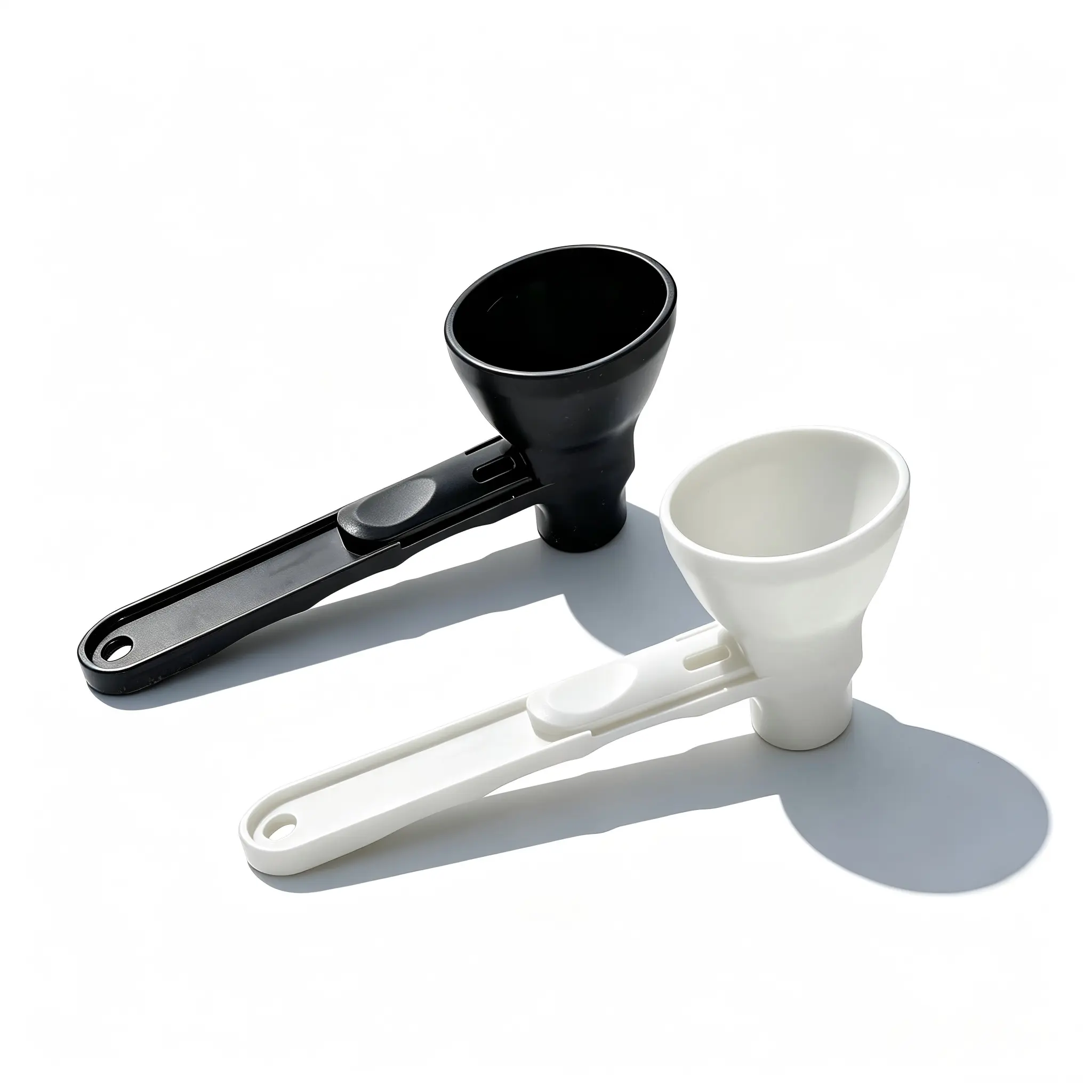 (Two-piece set) Single-color measuring spoon set, leak-proof design, available in black and white.
