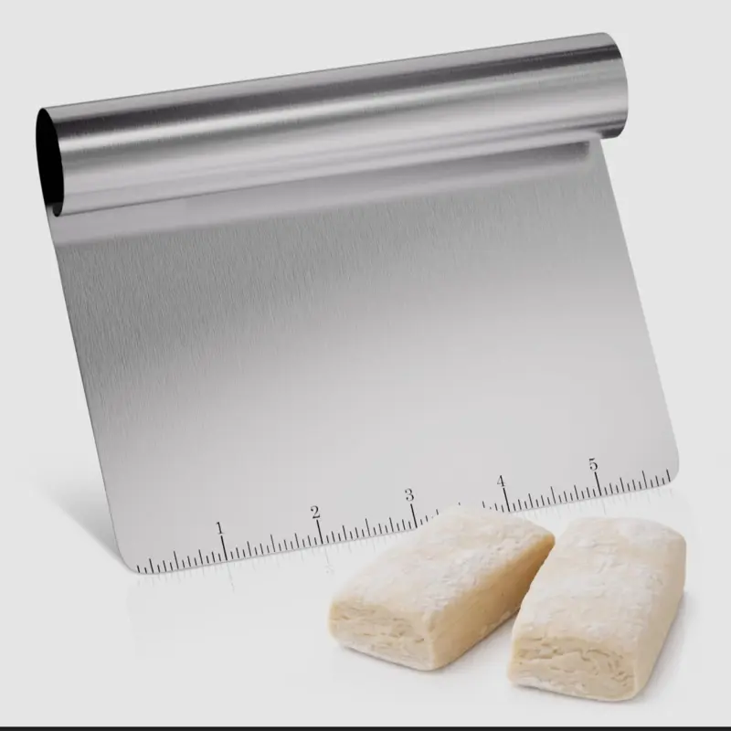 Heavy Duty Stainless Steel Chopper 6x4.5” - 1 Count for Cutting Chopping and Slicing - Comfortable Grip Prevents Breaking Rusting or Bending