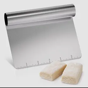 Heavy Duty Stainless Steel Chopper 6x4.5” - 1 Count for Cutting Chopping and Slicing - Comfortable Grip Prevents Breaking Rusting or Bending