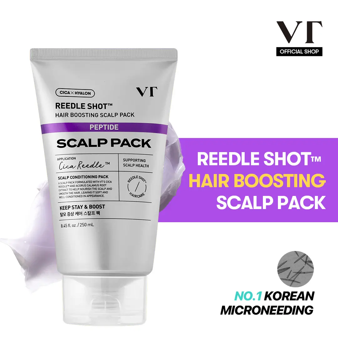 [VT COSMETICS] Reedle Shot Hair Boosting Scalp Pack with Liquid Microneedling, Peptide & Biotin | Intensive Hair Care, Volumizing, Smoothing, Root Care & Daily Scalp Care | Damaged, Dry, Oily Scalp & Hair | Korean Haircare